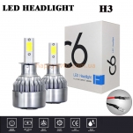 Лампа светодиодная C6 H3 12-24V COB (2шт)